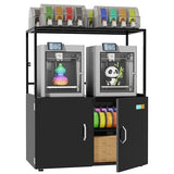 VCGGAIP 3D Printer Stand Multiple Printers Filament Storage