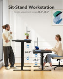 Electric Standing Desk, Powerful Brushless Motor Large Height Adjustable Table