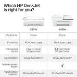 HP DeskJet 2827e Wireless All-in-One Color Inkjet Printer, Scanner, Copier, Best-for-Home