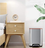 Trash Can Waste Bins Trash Can Stainless Steel Metal Trash Can with Lid