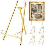 4 Pack Metal Easel Stand 16.5" H x 8.7" W x 4.3" D Table Top Easel Stand for Display