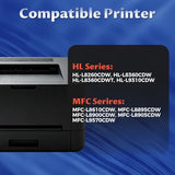 TN436 Toner Cartridges High Yield 4 Pack Compatible for Brother L8905CDW