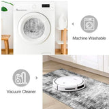 Tritard Upgrade Non Slip Kitchen Rugs Sets of 3 Washable Kitchen Mats for Floor Abstract Kitchen Runner Rug Ultra Soft Floor Mat Set Kitchen Carpet Rugs for Hallway, Laundry, Entryway, Office, Grey