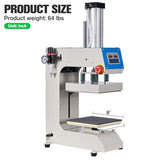 10x10 Pneumatic Heat Press Machine, Auto-Balance Sublimation for Labels