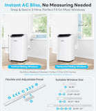 14,000 BTU Portable Air Conditioner with WiFi & Remote Control, Cools Up to 700 Sq.Ft