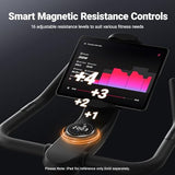 Exercise Bike with Incline and Decline, Stationary Bike for Home with Auto Magnetic Resistance, Indoor Cycling Bike with Exclusive App, Max 350lbs Weight