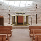 FixtureDisplays® 64 X 22.8 X 46" Large Church Pulpit, Deluxe Podium Lectern