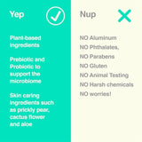 Hume Supernatural Probiotic Roll‑On Deodorant, Aluminum‑Free & Plant‑Based, Gentle on Sensitive Skin, Quick‑Drying, Long‑Lasting Sweat & Odour Protection for Teens & Adults Desert Bloom - 2-Pack