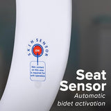 SmartBidet® SB-1000 Smart Bidet Electric Bidet Toilet Seat with Heated Seat, Warm Water, Air Dryer – Remote Control, Elongated
