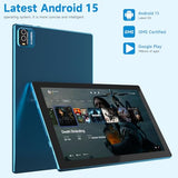 Android 15 Tablet, 10 Inch 18GB RAM+128GB ROM/ 2TB Expandable Tablet