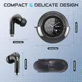 Wireless Earbuds with Smart Touch Screen & 180° Rotating Case – Bluetooth 5.4 Headphones