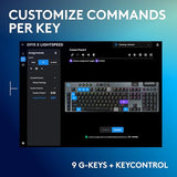 Logitech G915 X Lightspeed Low-Profile Wireless Gaming Keyboard, Double-Shot PBT Keycaps, Fully Programmable Keys, RGB Backlighting