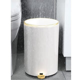 This Stainless Steel Pedal Bin with Lid - Trash Can for Bathroom Bedroom Office