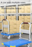 MXDLYHHHT Heavy Duty Heavy Duty Platform Trucks Flatbed Carts Push Dolly