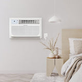 Keystone 8,000 BTU Wall Mounted Air Conditioner and Dehumidifier, 115V, Wall Unit for Bedroom, Bathroom, Small-Medium Sized Rooms up to 350 Sq.Ft., Quiet, High Efficiency Wall Mounted AC Unit, White