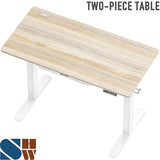 SHW 48-Inch Electric Height Adjustable Standing Desk with Drawer