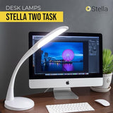 Stella Two Task Lamp, Adjustable Desk Lamp, Dimmable LED Light with Custom Color