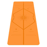 Liforme Gratitude Yoga Mat - Patented Alignment System, Warrior-like Grip, Non-slip, Eco-friendly, sweat-resistant, Long, Wide and Thick - Gratitude Special Edition (Orange) LIFORME