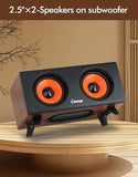 USB 2.1 Computer Speakers with Subwoofer, 3.5mm/USB Input Pc Speakers with Subwoofer
