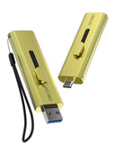 SSD Hard Drive, Up to 1100MB/s USB 3.2 Gen 2 Dual-Drive Type-C + A, Portable Thumb SSD-Stick,