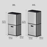 WGTYOA Two-Tier Smart Home Electric Trash Cans Induction Kitchen Bin