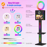 Mirror Photo Booth with Printer, DSLR Photo Booth Built-in Mini PC with 15.6