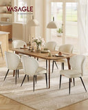 VASAGLE Dining Chairs Set of 6, Upholstered Kitchen Chairs