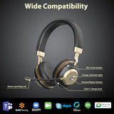 Wireless Headset with Mic for Work, Bluetooth V5.3 Headset with Mic (Noise Cancelling & Mute