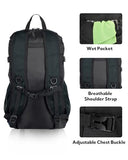 WATERFLY Lightweight Packable Hiking Backpack: 30L Foldable Travel Daypack Ultralight Camping Day Pack for Woman Man