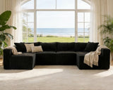 Claiks 128" U-Shaped Modular Sectional Sofa No Assembly Required