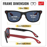 Ray-Ban RB8395M CARBON FIBER WAYFARER SCUDERIA FERRARI Sunglasses with Kit