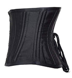 SHAPERX Women's 26 Steel Boned Corset Short Torso Heavy Duty Waist Trainer Corset for Weight Loss, SZ1934-Black-XL