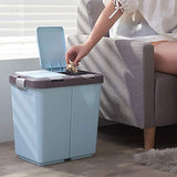 LLLSSS 20L Rubbish Bin Sorting Trash Can Bathroom LivingRoom