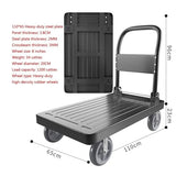 Effortless Push Cart Dolly Moving Folding Platform Hand Truck