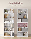 VASAGLE CUSTOS Collection - Bookshelf, 6-Tier Bookcase, Book Shelf, Open Storage Shelf, 9.4 x 23.6 x 63.3 Inches