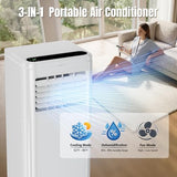 AKIRES 10000 BTU Portable Air Conditioners,3-IN-1 Portable AC Unit With Fan & Dehumidifier,Remote Control,24H Timer,Sleep Modes,Cools Room Up To 450 sq.ft