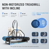 Dog Treadmill for Large/Medium Dogs, Adjustable Ramp Canine Running Slatmill Machine with Pedometer for Exercise & Healthy & Fit Pet Life, Indoor Home Up to 300LBS