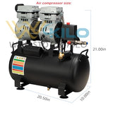 WUMSTOT 16x24 Pneumatic Dual Heat Press with 6 Gallon Air Compressor Kit