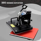 5 in 1 Heat Press Machine - 360° Swing Away T-Shirt Press