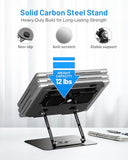 Metfut Laptop Cooling Pad with Detachable Fan & Cooler, Adjustable Height & Angle, 360 Rotation Base, Ultra-Quiet