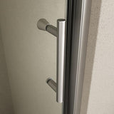 56-60" W x 71" H Pivot Swing Glass Shower Door,Pivot Frame Shower Door with 1/4"(6mm) Clear SGCC Tempered Glass,Chrome Finish Shower Doors,Reversible Installation