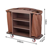 House Keeping Cart Trolley Hotel Trolley Service Truck Shelf Metal Plate Thickness-Underframe Anti-Collision Wheel