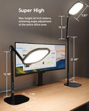 Led Desk Lamps for Home Office with Base, Video Conference Lighting for Zoom