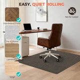 BAGAIL Office Chair Mat for Hardwood Floor, 35"x47" Heavy Duty Computer Chair Mat - Fast Flat & Smooth Glide - Dark Brown