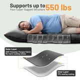KASBAH Camping Sleeping Pad,Extra Wide 6 inch Thick Inflatable Sleeping Pads with Built-in Foot Pump and Pillow,Ultralight Camping Mat Gear for Outdoor Hiking,Camping