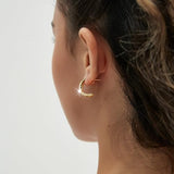 YOIHUR Gold Studs Earrings for Women Dainty Cubic Zirconia Flat Back Earrings 14K Plated Hypoallergenic Lightweight Minimalist Gold Earrings Jewelry Gifts for Women