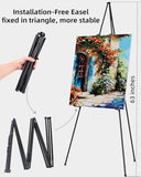 Easel Stand for Sign, 8 Pack 63" Metal Portable Adjustable Collapsible Easels for Display