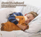 Cuckool Bull Stuffed Animals, Microwavable Stuffed Animals Adorable Fluffy Bull Plush for Warmth & Comfort, Heatable Coolable Lavender Scent Toys, Cute Soft Plushies Gift for Kids Boys Girls & Adults