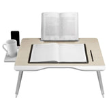 Portable Folding Laptop Bed Table, Adjustable Breakfast Tray, Ergonomic Lap Desk for Couch, Recliner, and Soft Surfaces