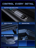 V12 Laptop Cooling Pad, Gaming Laptop Cooler Stand with 5.5inch Powerful Turbo Fan, Adjustable Speed, Touch Control